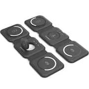 Choetech 3-in-1 Foldable Magnetic Wireless Charger Black