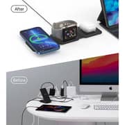 Choetech 3-in-1 Foldable Magnetic Wireless Charger Black