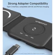 Choetech 3-in-1 Foldable Magnetic Wireless Charger Black