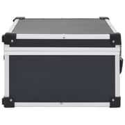 vidaXL CD Case for 60 CDs Aluminium ABS Black