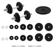 vidaXL Dumbbell with Plates Set 40 kg