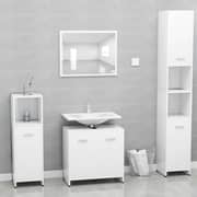 vidaXL Bathroom Cabinet White 60x33x61 cm Engineered Wood