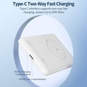 Romoss Wireless Power Bank 5000mAh White WSS05