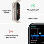 Apple Watch Series 8 GPS 41mm Silver Aluminum Case with White Sport Band