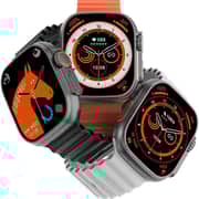 Glassology Ultra 45mm AMOLED Display, Fitness Tracking, Smartwatch, Black