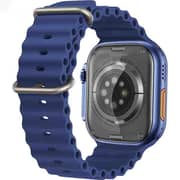 Glassology Ultra 45mm AMOLED Display, Fitness Tracking, Smartwatch, Blue