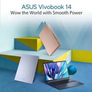 Asus Vivobook 14 (2022) Laptop - 12th Gen / Intel Core i5-1235U / 14inch FHD / 512GB SSD / 8GB RAM / Shared Intel UHD Graphics / Windows 11 Home / English & Arabic Keyboard / Blue / Middle East Version - [X1402ZA-EB110W]