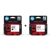 HP 652 Ink Cartridge Black + 652 Ink Cartridge Tricolor Bundle