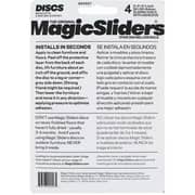 Magic Sliders Triangle Furniture Sliding Discs 4 Pack Grey