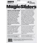 Magic Sliders Round Furniture Sliding Discs 4 Pack Grey