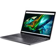 Acer Aspire 5 Spin 14 2-in-1 Convertible (2023) Laptop - 13th Gen / Intel Core i7-1355U / 14inch WUXGA / 512GB SSD / 16GB RAM / Shared Intel Iris Xe Graphics / Windows 11 Home / English & Arabic Keyboard / Grey / Middle East Version - [A5SP14-51MTN-7427]