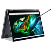 Acer Aspire 5 Spin 14 2-in-1 Convertible (2023) Laptop - 13th Gen / Intel Core i7-1355U / 14inch WUXGA / 512GB SSD / 16GB RAM / Shared Intel Iris Xe Graphics / Windows 11 Home / English & Arabic Keyboard / Grey / Middle East Version - [A5SP14-51MTN-7427]