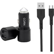 Corn Car Charger Black