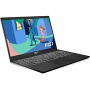 لابتوب إم إس آي ألترابوك (2021) - معالج إنتل كور i5-1155G7 الجيل 11 / شاشة FHD مقاس 15.6 بوصة / ذاكرة تخزين SSD سعة 512 جيجا / رام 8 GB / بطاقة رسوميات مشتركة إنتل آيريس Xe /  ويندوز 11 هوم / لوحة مفاتيح إنجليزية وعربية / أسود 