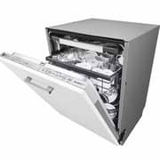 LG QuadWash Built-in Steam Dishwasher, 14 Place Settings, EasyRack Plus, Inverter Direct Drive, ThinQ DBC425TS