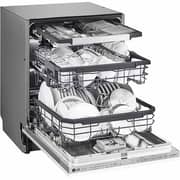 LG QuadWash Built-in Steam Dishwasher, 14 Place Settings, EasyRack Plus, Inverter Direct Drive, ThinQ DBC425TS