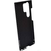 Max & Max Carbon Fiber Case With Screen Protector Black Samsung Galaxy S23 Ultra