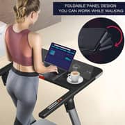 Foldable Treadmill, 4HP Peak Motor, 28-Level Auto Incline, Max Speed 14.8 KM/H, Bluetooth, Shock Absorption, ZWIFT App, LED Display, 120KG Capacity Running Machine for Home Gym EM-1291
