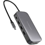 موزع منافذ الكل في واحد USB-C ووسيط تخزين ذو حالة ثابتة موديل PWSDHB256 من باور أولوجي