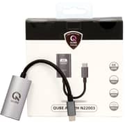 Qube Avalanche Display C to HDMI 2.0 Cable Grey