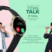 Titan 90156AP02 Talk Smart Watch Gold
