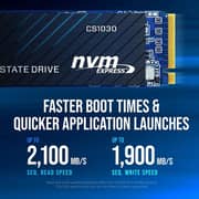 PNY CS1030 M.2 NVMe PCIe Gen3 x4 Internal SSD 1TB Black M280CS1030-1TB-RB