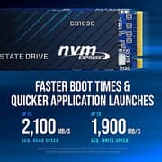 PNY CS1030 M.2 NVMe PCIe Gen3 x4 Internal SSD 500GB Black M280CS1030-500-RB