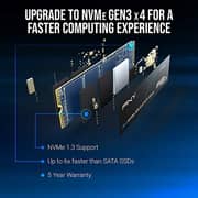 PNY CS1030 M.2 NVMe PCIe Gen3 x4 Internal SSD 500GB Black M280CS1030-500-RB