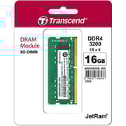 ذاكرة رام  لابتوب جيت ترانسيند DDR4-3200 2Rx8 1.2V سعة 16 جيجا لون أخضر JM3200HSB-16G