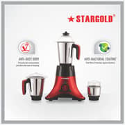 Stargold 3-in-1 Mixer Blender and Grinder SG-1379 Red