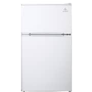 Evvoli Double Door Mini Refrigerator 125 Litres EVRFM-100LW