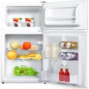 Evvoli Double Door Mini Refrigerator 125 Litres EVRFM-100LW