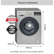 Bompani 7kg Front Load Washer Silver - BI2877