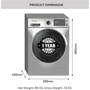 Bompani 8kg Front Load Washer Silver - BO3003BI2878SS