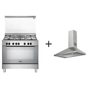 Delonghi Cooker PGVX96IQ F/S + Chimney Hood DLGH090SS