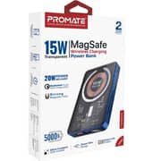 Promate Wireless Power Bank 5000mAh Blue TRANSPACK-5.BLUE