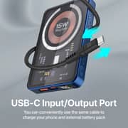 Promate Wireless Power Bank 10000mAh Blue TRANSPACK-10.BLUE