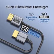 Promate HDMI 2.1 Slim Cable 1.5m Black