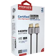 Promate HDMI 2.1 Slim Cable 1.5m Black