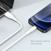 Recci USB To Lightning Data Sync Charging Cable 1.5m White