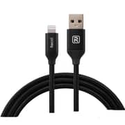 Recci USB To Lightning Data Sync Charging Cable 1m Black