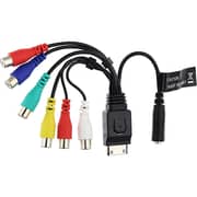 Keendex 4K Audio Video Component Composite Stereo Adapter Cable Black