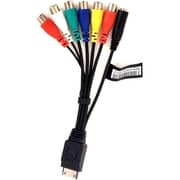 Keendex 4K Audio Video Component Composite Stereo Adapter Cable Black