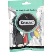 Keendex 4K Audio Video Component Composite Stereo Adapter Cable Black