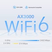 TPLink AX3000 Whole Home Mesh WiFi 6 Dual Band Gigabit Router
