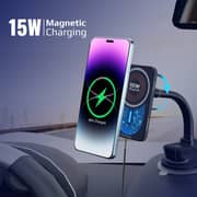 Promate Magnetic Wireless Car Charger Black