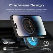 Promate Magnetic Wireless Car Charger Black