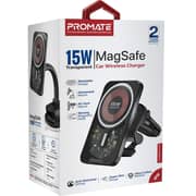 Promate Magnetic Wireless Car Charger Black
