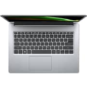 Acer Aspire 1 (2021) Laptop - Intel Celeron N4500 / 14inch FHD / 128GB EMMC / 4GB RAM / Windows 11 Home / English & Arabic Keyboard / Pure Silver / Middle East Version - [A114-33-C3S2]