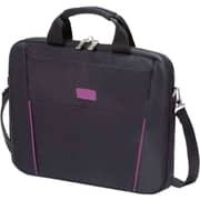 Dicota Base Slim Laptop Carry Case Black/Purple 14-15.6inch